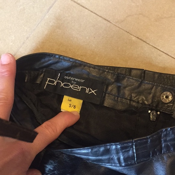 Vintage Holiday Party by Phoenix leather skirt - Picture 4 of 4